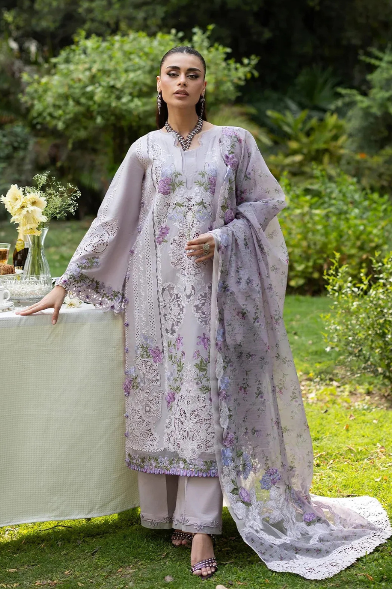 Elaf Luxury Lawn'26 - ELQ-4B PURE PLUM